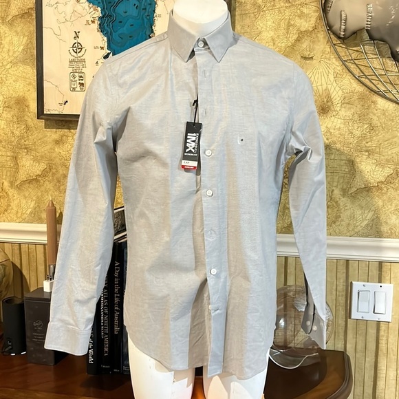Express 1M X button front shirt. NWT. Medium - Picture 1 of 8